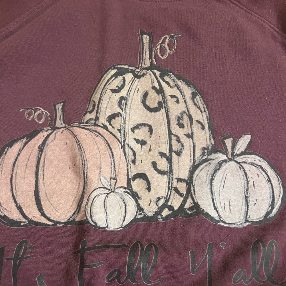 Sweatshirt by Athletic Works Burgundy Pumkin Pullover